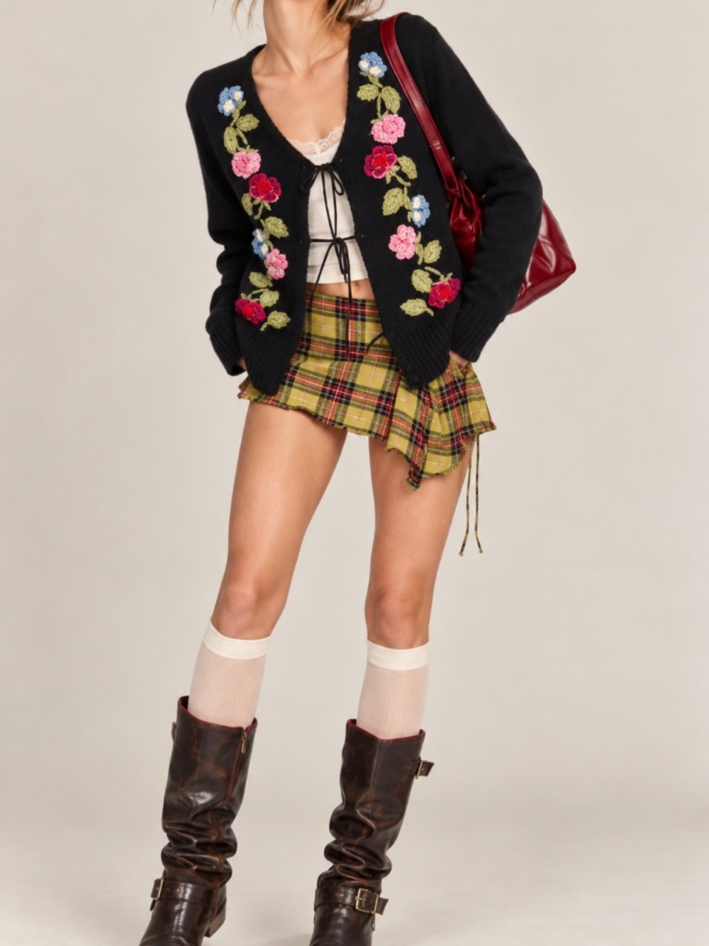 Vintage Embroidered Cardigan Sweater